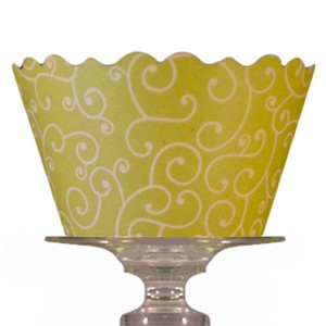 Bella Cupcake Couture: Cupcake wrappers Olivia chartreuse
