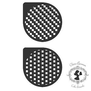 Claire Bowman stencil set 2 Vivian Squares and diamonds