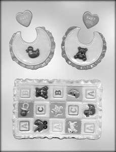 Ck: Baby Quilt and Bib chocolate mould
