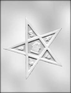 Ck: Eastern star 7 inch chocolate mould