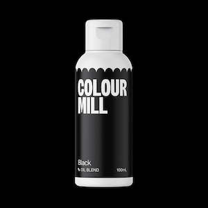 All: 100ml XL bottle Colour Mill Oil Based Food Colouring Black