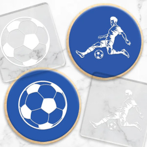 Create A Cutter: Debosser Soccer embosser set of 2
