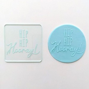 Debosser Hip Hip Hooray embosser