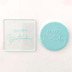 Debosser Happy Birthday Script embosser