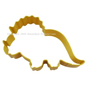 Dline: Triceratops yellow metal cute dinosaur cookie cutter