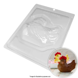 Bwb: Easter chicken or hen 3d chocolate mould