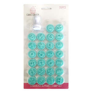 Cake Craft Usa: CAKE CRAFT LOWERCASE ALPHABET STAMP SET for imprinting fondant