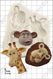 Fpc Sugarcraft: Safari animals silicone mould