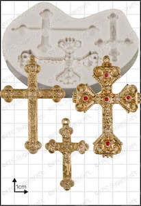 Fpc Sugarcraft: Crosses large cross silicone mould