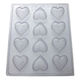 Hearts medium plain chocolate mould