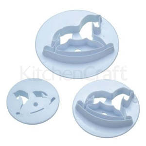 Rocking horse fondant cutter set 3