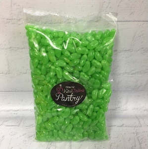Green Sprinkles: Green Jelly Beans candy lollies