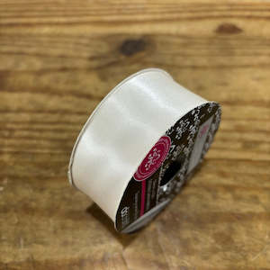 Little Venice Cake Co: LVCC Champagne or ivory 32mm Double satin ribbon spool x10 mtr
