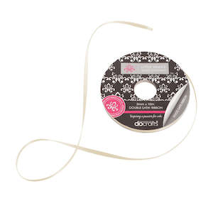 Little Venice Cake Co: LVCC Champagne or ivory 3mm Double satin ribbon spool x10 mtr