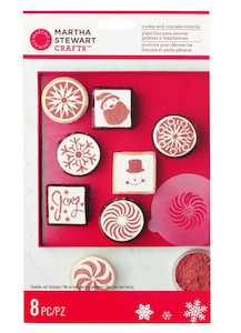 Martha Stewart peppermint winter cupcake and cookie stencil set
