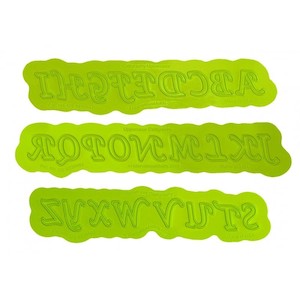 Marvelous Molds: FLEXABET Calligraphy Uppercase Alphabet Letters ONLAY by MARVELOUS MOLDS