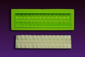 Marvelous Molds: Pretty in Pleats silicone mould Marvelous Molds BORDER