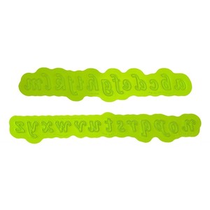 Marvelous Molds: FLEXABET Calligraphy Lowercase Alphabet Letters ONLAY by MARVELOUS MOLDS
