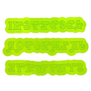 FLEXABET Swirly Uppercase Alphabet Letters ONLAY by MARVELOUS MOLDS