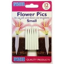 Flowers On Cakes: PME flower posy picks for feathers or wires 12pk small