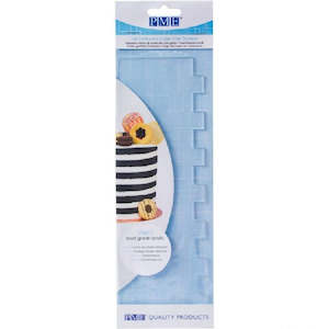 Scrapers And Spatulas: PME XL Side texture scraper comb for buttercream icing Stripes