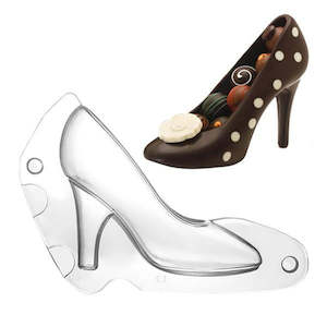 Bake Boss: 3d stiletto high heel shoe chocolate mould 2 piece mould Medium