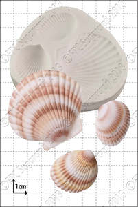 Fpc Sugarcraft: Large seashells shells silicone mould