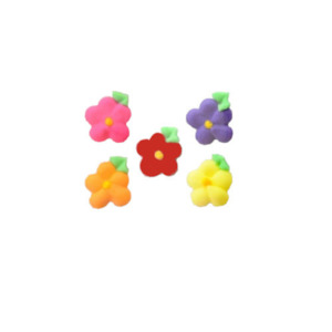 Gobake: 19mm rainbow pack 24 royal icing daisy daisies