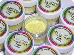 Rainbowdust Co Uk: Pastel Lemon Glitter