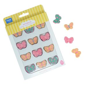 All: Edible Sugar Decorations Butterflies Pack of 12