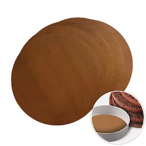PRO PAN QUICK N CLEAN CAKE PAN BASE LINERS 6 INCH ROUND Pack of 5