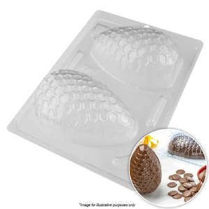 Bwb: Hive Honeycomb Texture Easter Egg chocolate mould