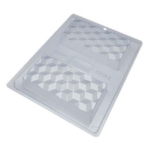 Geometric texture chocolate bar large chocolate mould