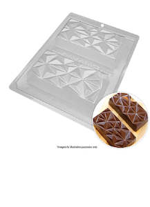 Bwb: Triangle pattern bar chocolate mould