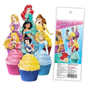 Wafer Paper Characters: Disney Princess Pack 16 wafer paper cupcake toppers
