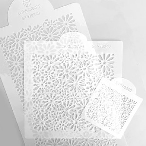 3 piece stencil set Flower Power