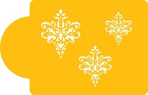 Scrolls Lacey Stencils: Lace icon set stencil