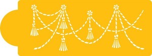 Tassel Swag Cake Side stencil