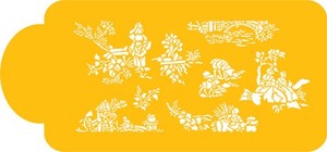 Scrolls Lacey Stencils: Toile cake side stencil