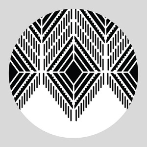 Geometric Patterned Stencils: 3 piece stencil set Saltillo