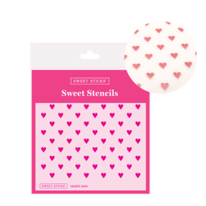 Geometric Patterned Stencils: Hearts Mini Stencil by Sweet Sticks