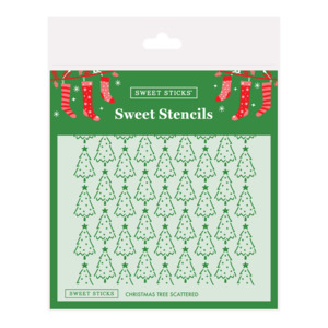 Christmas Tree Scattered Stencil by Sweet Sticks