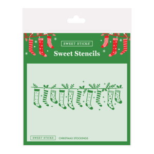 Christmas Stockings Stencil by Sweet Sticks