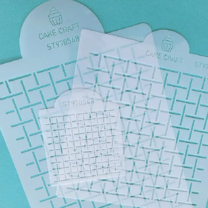 Geometric Patterned Stencils: 3 piece stencil set Umina