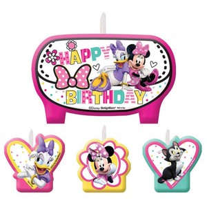 Licensed Character Candles: Minnie Mouse and Friends candle set of 4