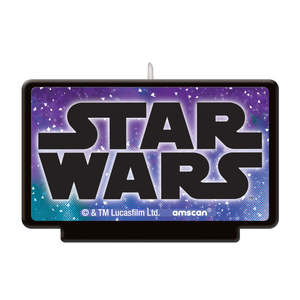 Licensed Character Candles: Star Wars Galaxy Logo flat candle