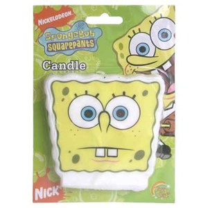 Licensed Character Candles: Spongebob Squarepants flat candle