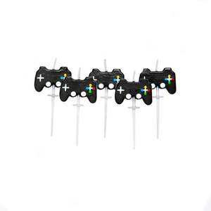 Childrens Candles: Gaming controller set of 5 pick candles