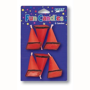 Construction road cone cones orange candles set 6