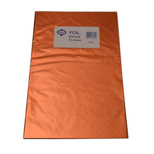Foil sheets wrapping for chocolates ORANGE